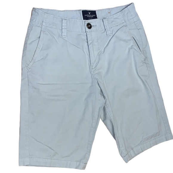 American Eagle Men’s Slim Fit Grey Shorts Size 26 - Picture 2 of 7